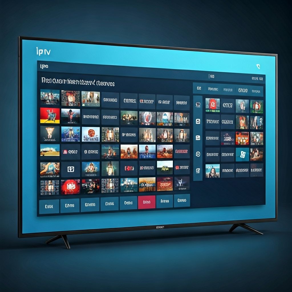 Interface IPTV Pop Recarga mostrando canais em HD e 4K